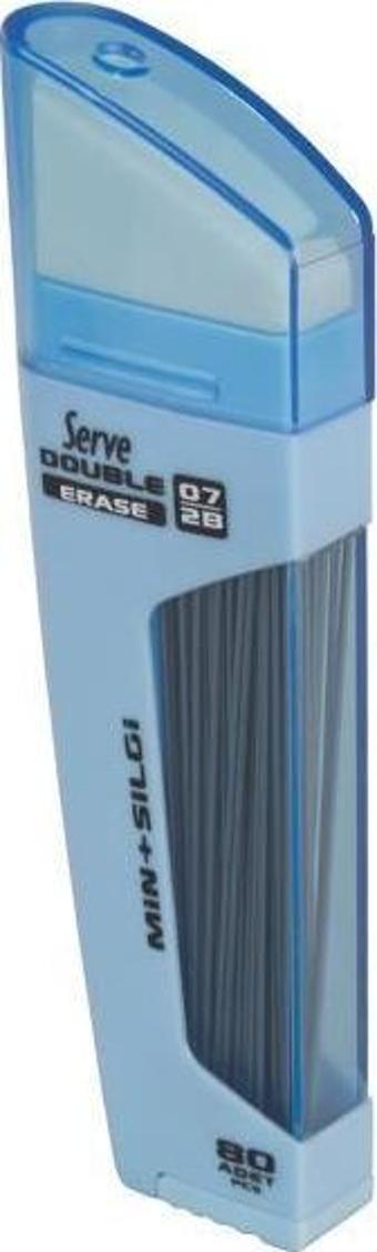 Serve Double Erase 0.7 mm Gök Mavi - Min & Silgi