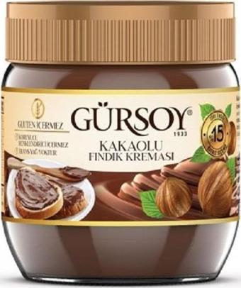 Gürsoy Kakaolu Fındık Kreması 400g Glutensiz 