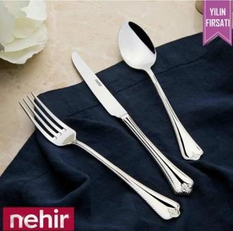 Nehir Fulya Sade 60 Parça Çatal Kaşık Takımı