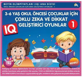 3-6 Yaş Okul Öncesi Çocuklar İçin Çoklu Zeka ve Dikkat Geliştirici Oyunlar 1 - Kolektif  - Ekinoks