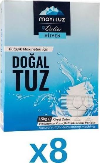 Mayi Tuz Doğal Bulaşık Makinesi Tuzu 8 Adet