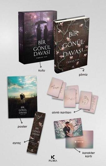 Bir Gönül Davası Seti - 2 Kitap Takım - Kutulu - Ümran Tan - Pukka Yayınları