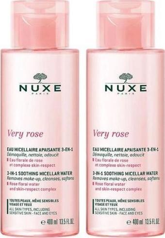 Nuxe Very Rose Soothing Micellar Water 400 ml x2 Adet