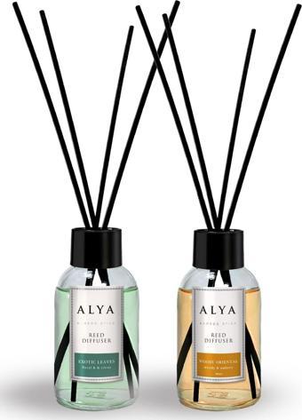 ALYA Bambu Çubuklu Oda Kokusu Egzotic Leaves ve Woody Oriental 100 ml x 2 Adet