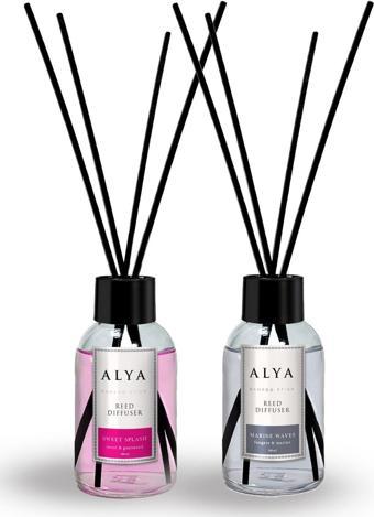 ALYA Bambu Çubuklu Oda Kokusu Wave Marine ve Sweet Splash 100 ml x 2 Adet