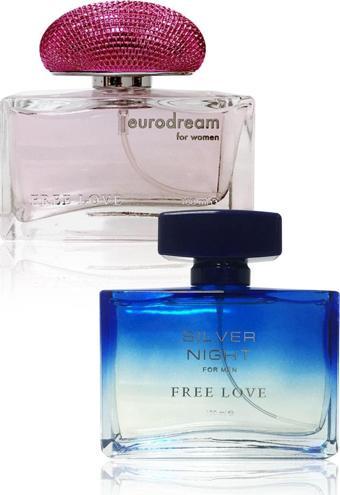 FREE LOVE Eurodream Ve Silver Night Edp Parfüm Seti 2 X 100 ml