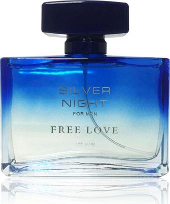 FREE LOVE Silver Night Edp Odunsu Baharatlı Erkek Parfüm 100 ml