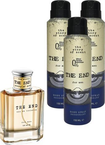 The End EDT Erkek Parfüm 100 ml ve Deodorant 150 ml 3 Adet
