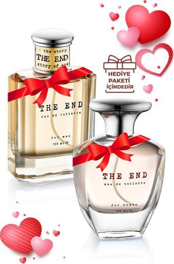 The End Sevgililer Günü Özel Edt Kadın Parfüm Ve Edt Erkek Parfüm Seti 100 ml  X 2 Adet