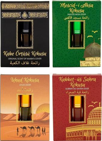 Esved Kabe Örtüsü Kokusu Mescidi Aksa Kokusu Uhud Kokusu Ve Kubbetül Sahra Kokusu Alkolsüz Esans 3Ml