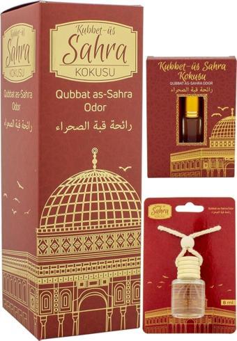 İkranur Kubbetüs Sahra Kokusu 400Ml Sprey Ve Kubbetüs Sahra Kokusu 8 Ml Araba Kokusu Cam Şişe Ve Kubbetüs Sa