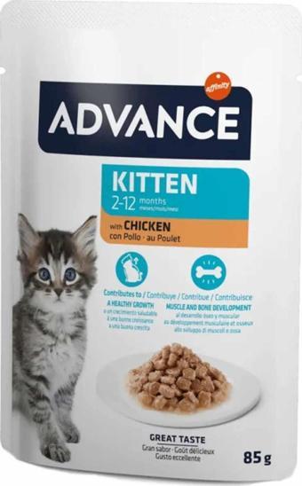 Advance Tavuklu Yavru Kedi Yaş Maması 85 Gr