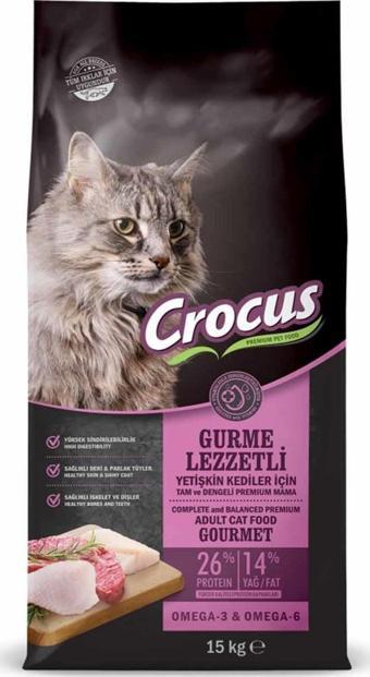 Crocus Gurme Yetişkin Kedi Maması 15 Kg