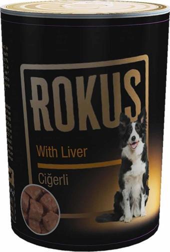 Rokus Ciğerli Yetişkin Köpek Konserve Maması 410 Gr