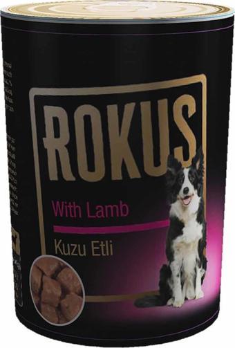 Rokus Kuzu Etli Yetişkin Köpek Konserve Maması 410 Gr