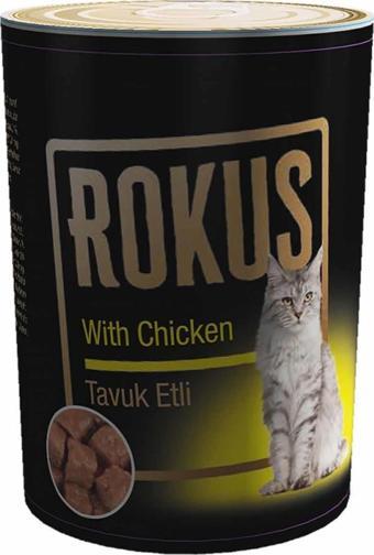 Rokus Tavuklu Yetişkin Kedi Konserve Maması 410 Gr