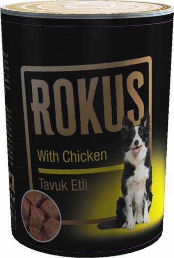 Rokus Tavuklu Yetişkin Köpek Konserve Maması 410 Gr