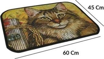 FlipResimli Lux Kedi Kumu Toplama Paspası 60*45 cm