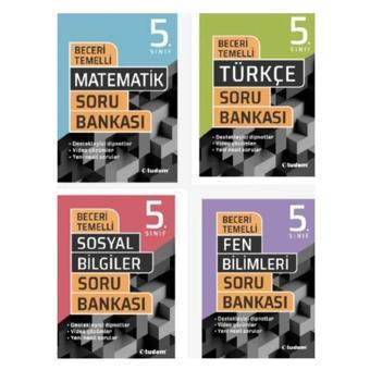 Tudem Yayınları  5. Sınıf Beceri Temelli Soru Bankası Seti (Türkçe-Matematik-Fen Bilimleri-Sosyal Bilimler) - Tudem Yayınları - Ders Kitapları