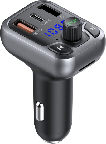 Qpen M63 Bluetooth USB3.0 ve Type C PD Hızlı Şarj FM Transmitter