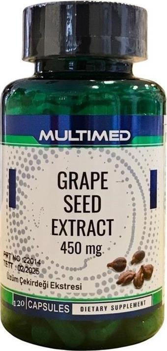 Multimed Grape Seed Extract 450 mg 120 Kapsül 8682009100596