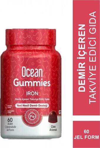 Ocean Gummies İron 60 Çiğneme Formu 8697595873762