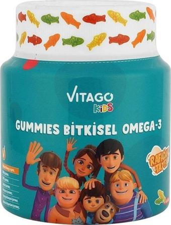 Vitago Kids Gummies Bitkisel Omega-3 İçeren Çiğnenebilir Form - 60 Adet Gummy 8683242261174