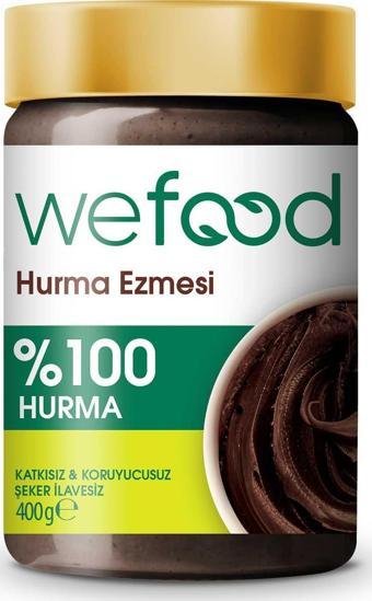 Wefood %100 Sade Hurma Ezmesi 400 Gr (Hurma Püresi, Hurma Dolgusu)