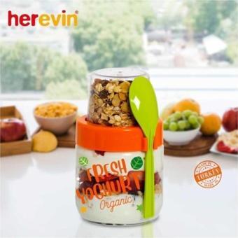 Herevin 425 cc Desenli Yoğurt Kavanozu 131615-000