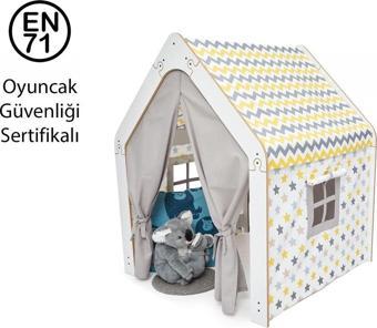 Minera 3-6 Yaş Ahşap Montessori Çocuk Oyun Evi / Çadırı