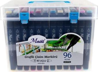 Masis Twin Çift Uçlu Marker Kalemi Seti 96 lı