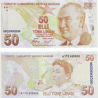 50 Tl 50 Adet Geçersiz Sahte Para Düğün Oyun Parası