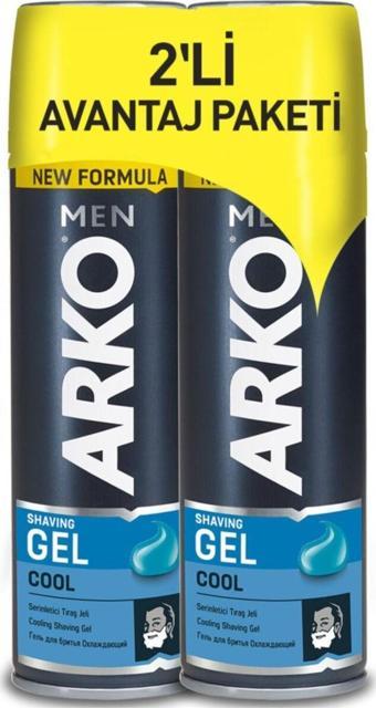 Arko Men Men Cool Tıraş Jeli 2X200Ml