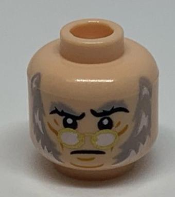 LEGO Orjinal Aksesuar Custom Moc Minifigür Minifigure Head Ten Rengi Sinirli Yaşlı Erkek Kafa