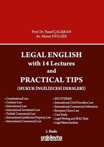 Legal English with 14 Lectures and Practical Tips - Yusuf Çalışkan - On İki Levha Yayıncılık