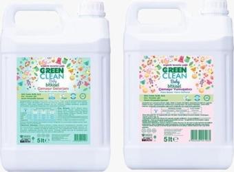 U Green Clean Baby Çamaşır Deterjanı Ve Çamaşır Yumuşatıcı 2' Li Set 5 L