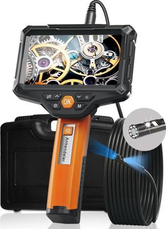 Anhendeler 7.9mm 5 Inc IPS Ekran Borescope Muayene Kamerası - 5m