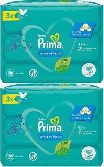 Prima Pampers Fresh Clean Islak Bebek Havlusu 52x6 Adet (312 Yaprak)