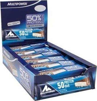 Multipower %50 Protein Bar (50G - 20 Adet) -Hindistan Cevizi 