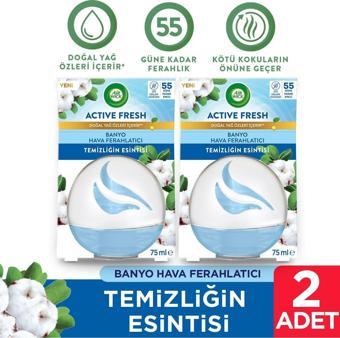 Air Wick Active Fresh Banyo Ferahlatıcı Oda Kokusu Temizliğin Esintisi 2 x 75 ml