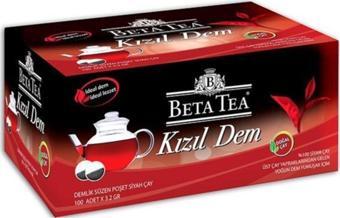 Beta Tea Kızıl Dem Siyah De Mlik Süzen Poşet 100 X 3.2 G