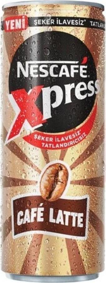 Nescafe x press Şekersiz Latte 24 x 250 Ml Teneke 12443839