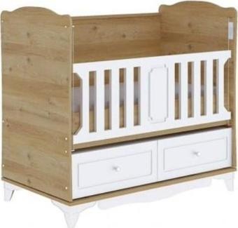 Babyhope Santana 2 Çekmeceli Beşik 60x120cm 975-57 Bebek Beşiği