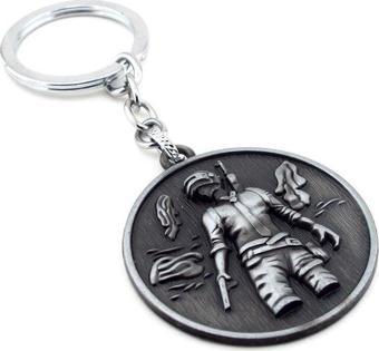 Unisex Battleground Oyun Mobile Kabartma Antrasit Metal Anahtarlik Kc755