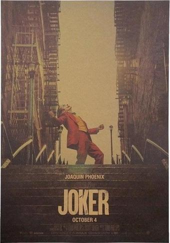 JOKER DC COMICS MERDİVEN SAHNESİ RETRO POSTER AF022