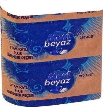 Mavi Beyaz Peçete Dispenser Prof. 2.5 Katlı 250'li (12'li)