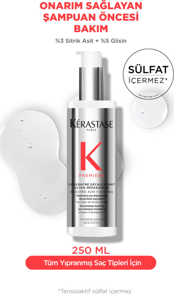 Kerastase Premiere Concentre Decalcifiant Ultra-Reparateur Onarım Sağlayan Şampuan Öncesi Bakım 250ml