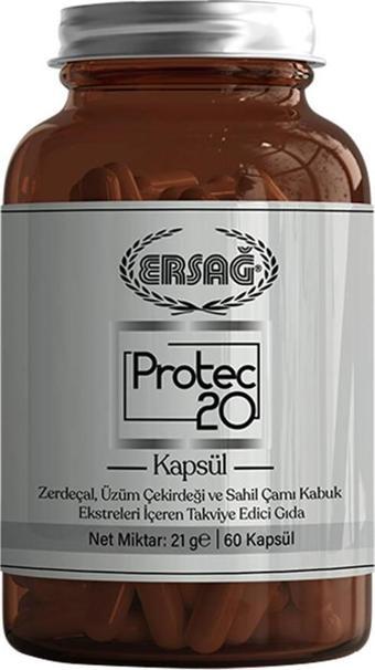 Ersağ Protec 20 Kapsül Gıda Takviyesi (60 Kapsül)