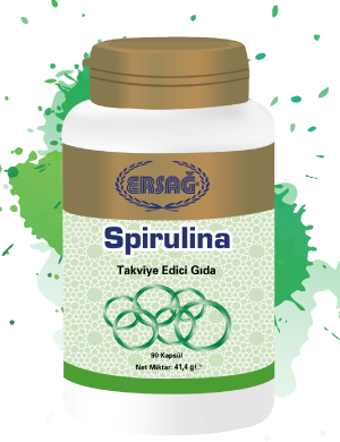 Ersağ Spirulina Ekstraktı Gıda Takviyesi (90 Kapsül)