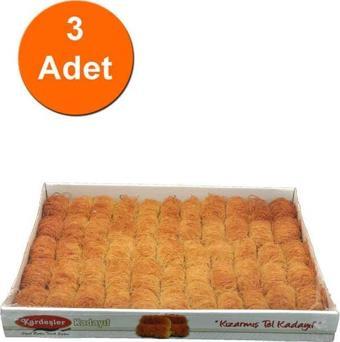 Kardeşler Şekerleme İnce Sarma Kızarmış Tel Kadayıf Kutu 700 G x 3 Adet